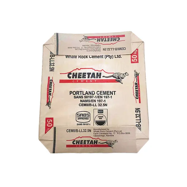 
25kg Block bottom PP woven valve bag cement bag pp bags recycling 