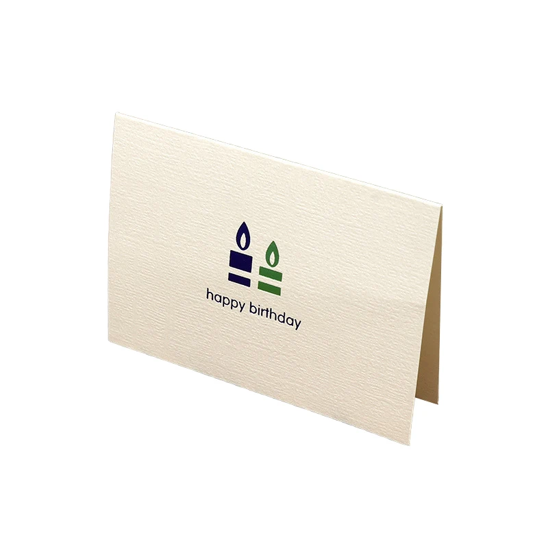 Fancy Special Texture Paper Custom Gold Foil Birthday Card Bulk Thank You Card Handwring Greeting Cards