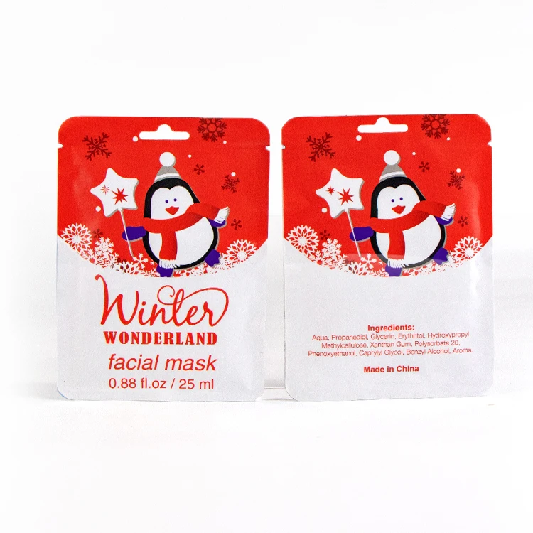 OEM оптовая продажа, Рождественская маска для лица с глубоким очищением, увлажняющая Корейская маска для ухода за кожей лица