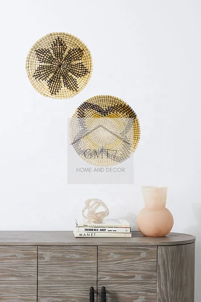  Новый товар Европейский стиль популярный тренд высокое качество сделано во Вьетнаме круглые настенные подвесные корзины декор в стиле бохо плоские