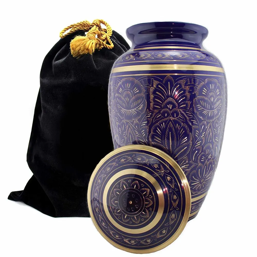 Latest Adult Classic High-Capacity 220 Cu Metal Cremation Urn for Niche Columbarium for Human Ashes