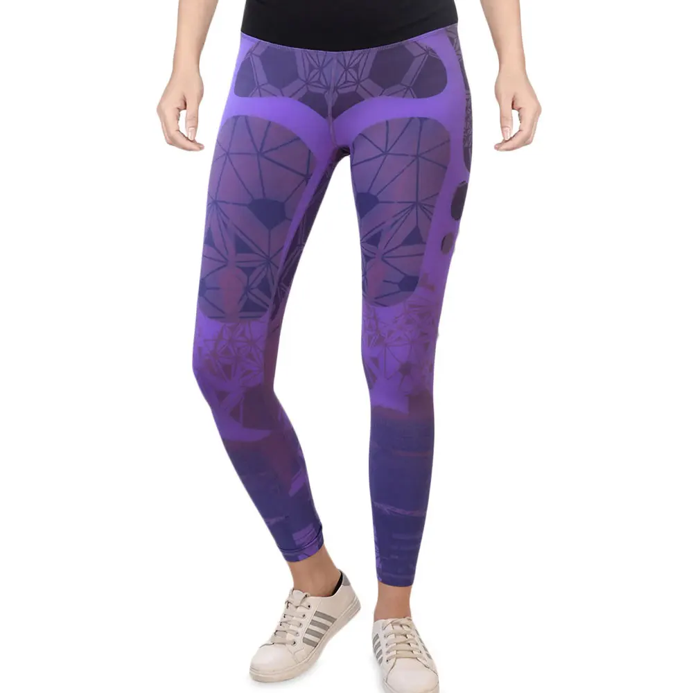 Best Sale Fashionable New Design Women Leggings With Stripes Printing Fitness Leggings Mid Waist Stretch Women Pants