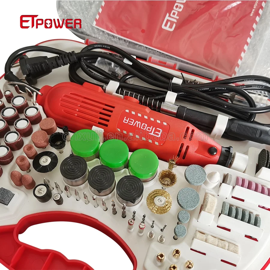 ETpower Engraving Tool Grinding Polishing Rotary Tool Kits 180W 6 Speed Die Electric Grinder Set