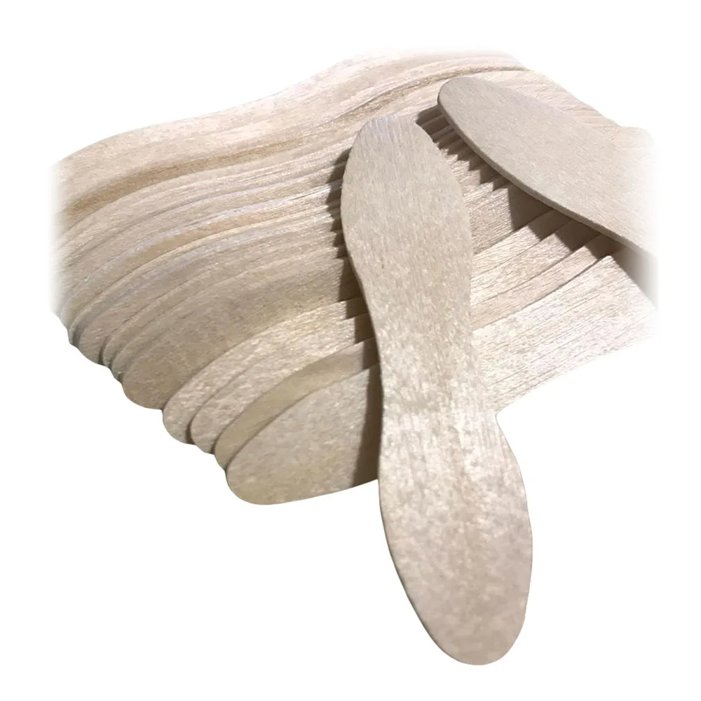 Натуральная Березовая ложка для мороженого, смешанный сорт AB, деревянная ложка для рукоделия оптом