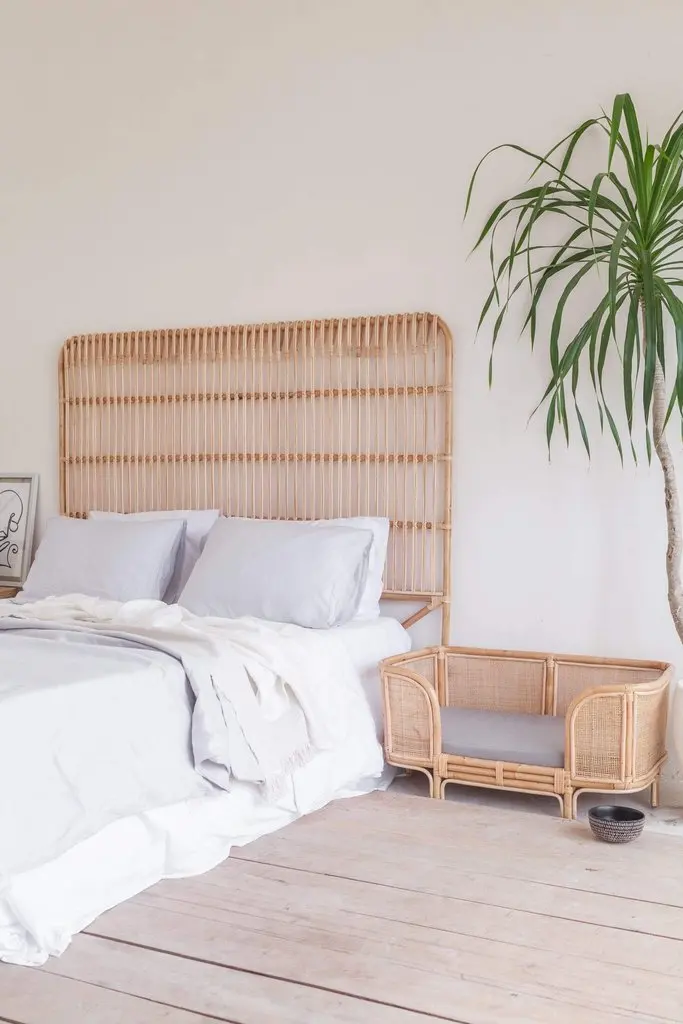 Vintage Rattan  Bedhead, Rattan Headboard new design