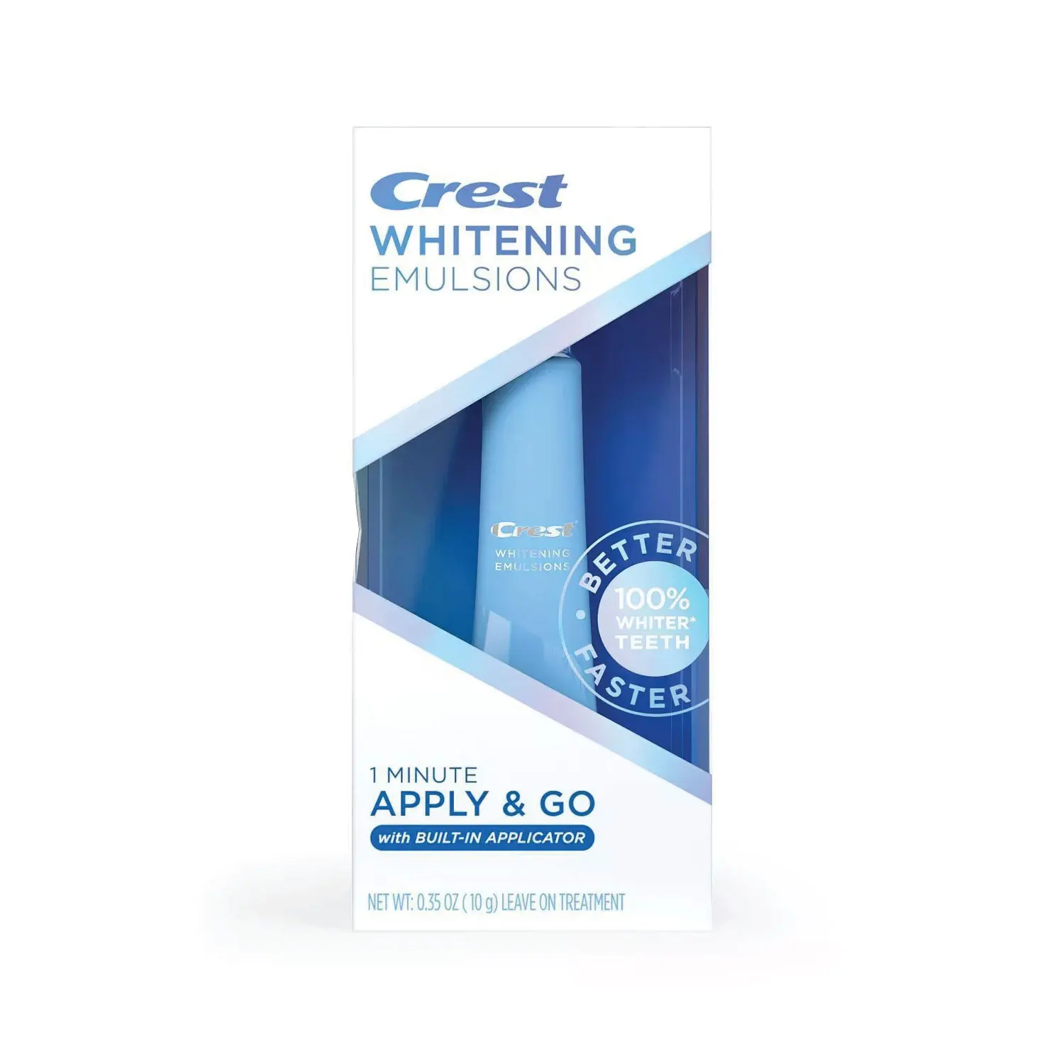 Crest Whitening Emulsions with Built-In Applicator Leave-on Teeth Whitening Treatment