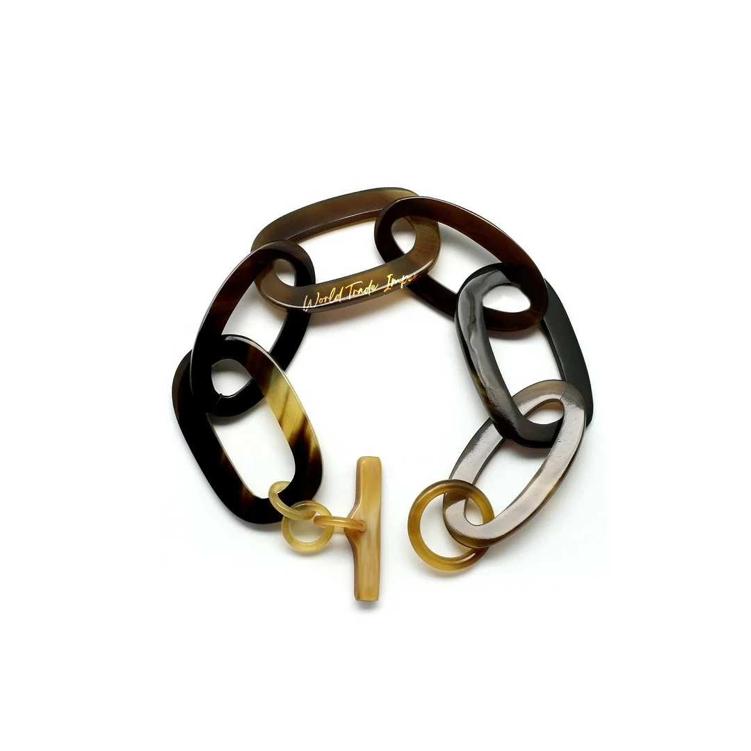 
Latest design chain bracelet for women and girls made of polished buffalo horn 