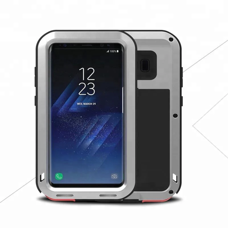 3 In 1 Armor Shockproof  Waterproof Case TPU Metal Hybrid Phone Case  For Samsung Galaxy S8 Plus Case Coque