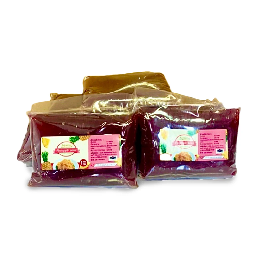 Delicious Thai Pineapple Jam with Great Price - Pineapple Paste Strawberry Red Colour Pack 1 kg Export from Thailand