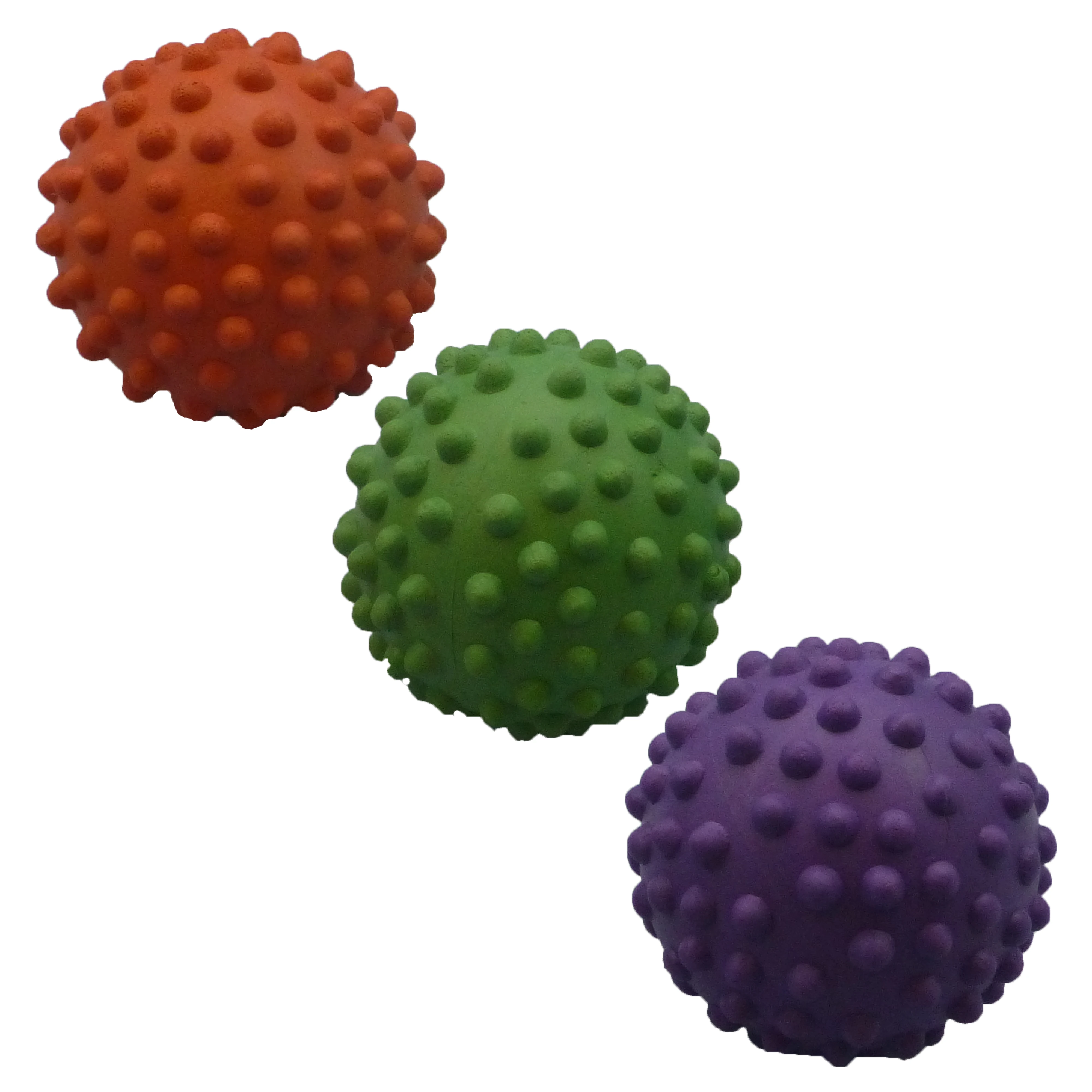 Soft to Firm Rubber Spiky Yoga Fascia Massage Lacrosse Balls for Deep Tissue Massage Therapy
