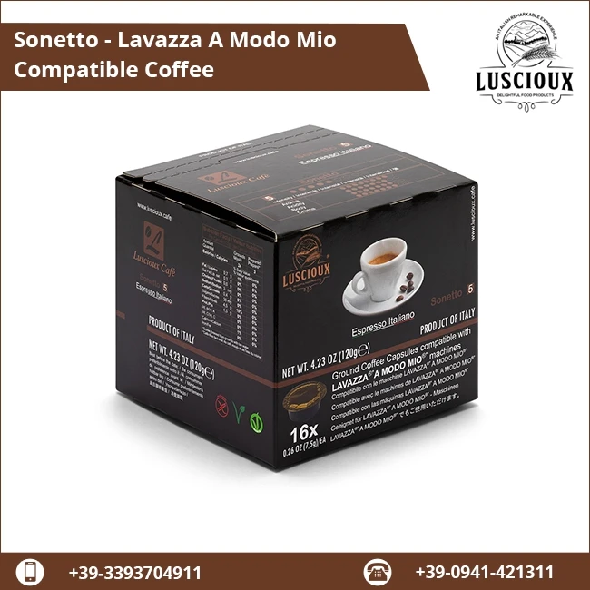 
2019 Widely Used Sonetto - Lavazza A Modo Mio Coffee Capsules at Best Price 