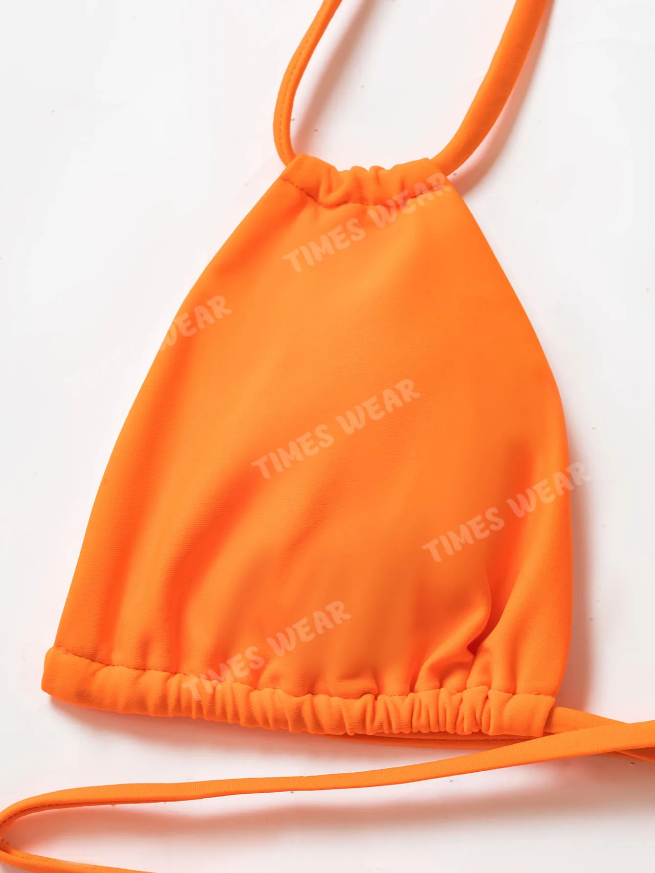 Women Top Sale Direct Supplier Plain Halter Bikini Swimsuit With Cover Up / Skirt