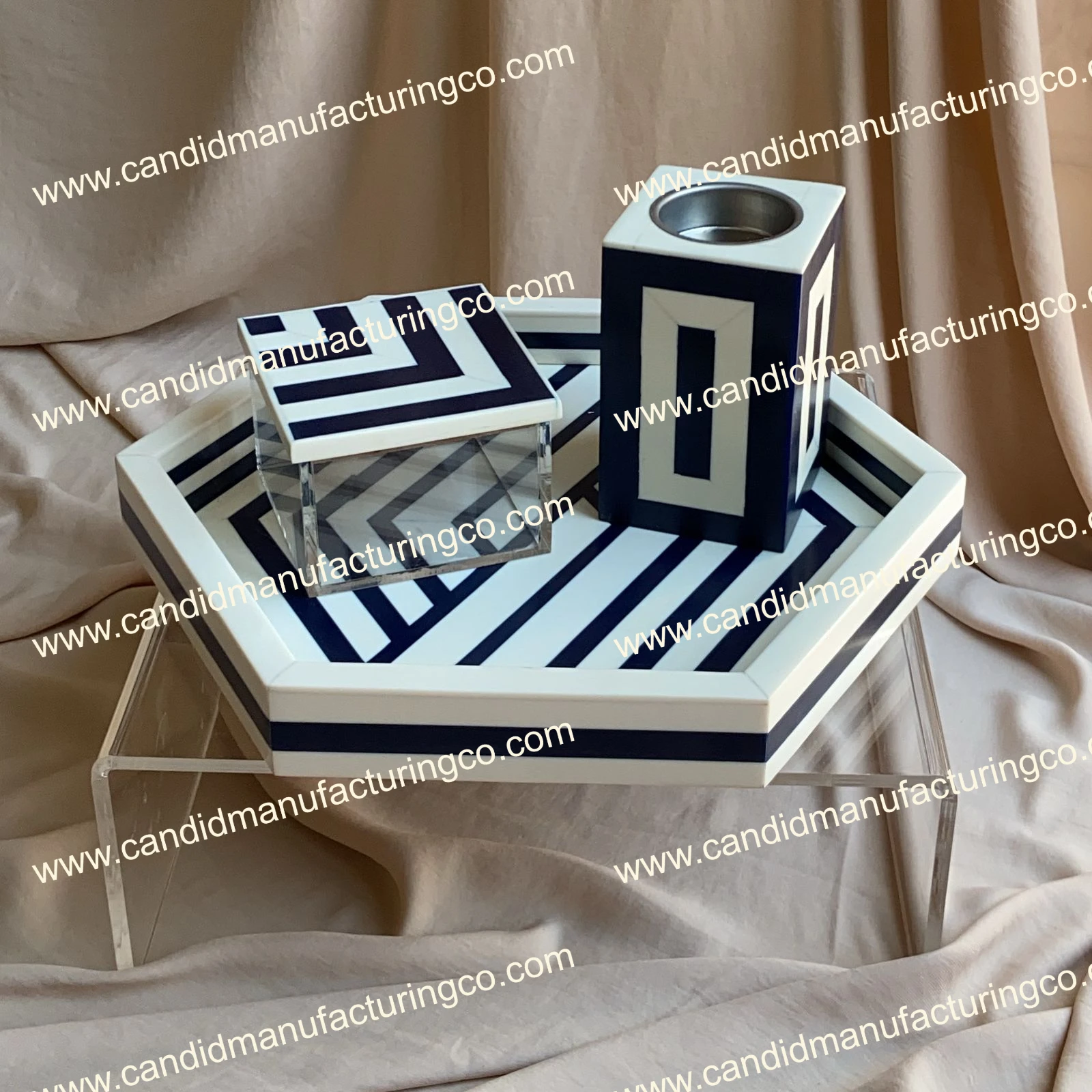 Available at Low Price Mother Pearl Tray Set Electric Scented Incense Burner Bakhoor Jewellery Box Wood Leaf Material Model New