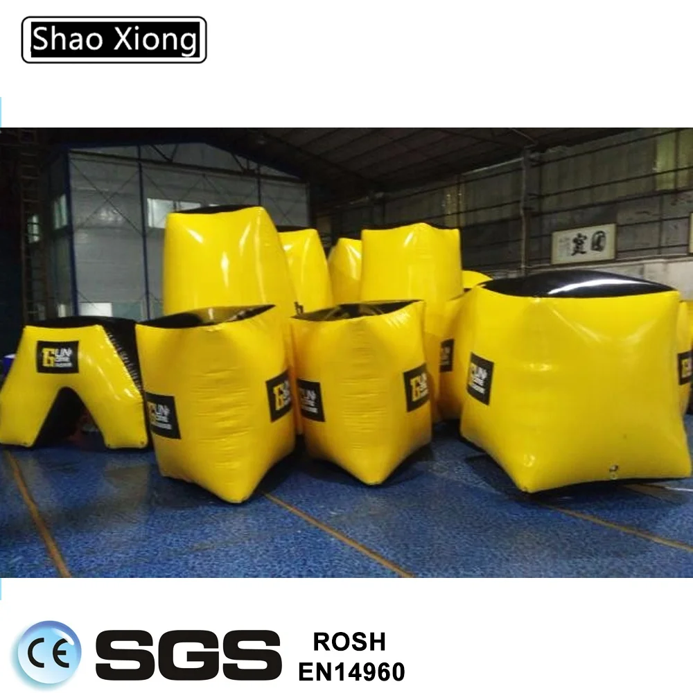 Cheap New Design Outdoor Paintball Bunkers Inflatable Tank Paintball Arena Barricades Obstacle Bunkers Field Equipment