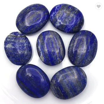 Lapis Lazuli Palm Stone Cristal Polished Gemstone