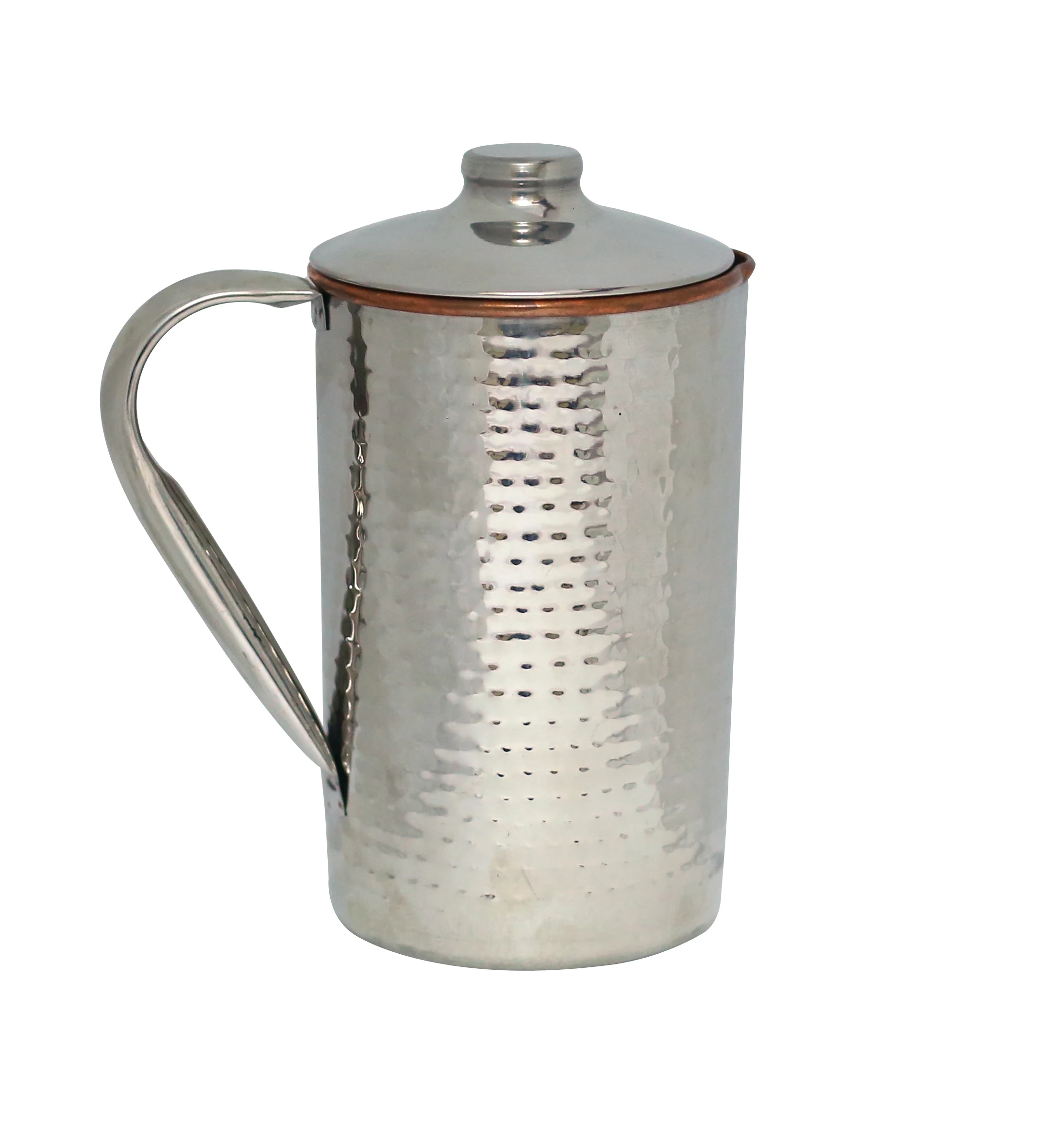 Hammered Exclusive Luxury Copper Water Jug set of 3 Pitcher Daily Use Kitchen Tabletops Home Hotel Gifts Indian Manufacturer