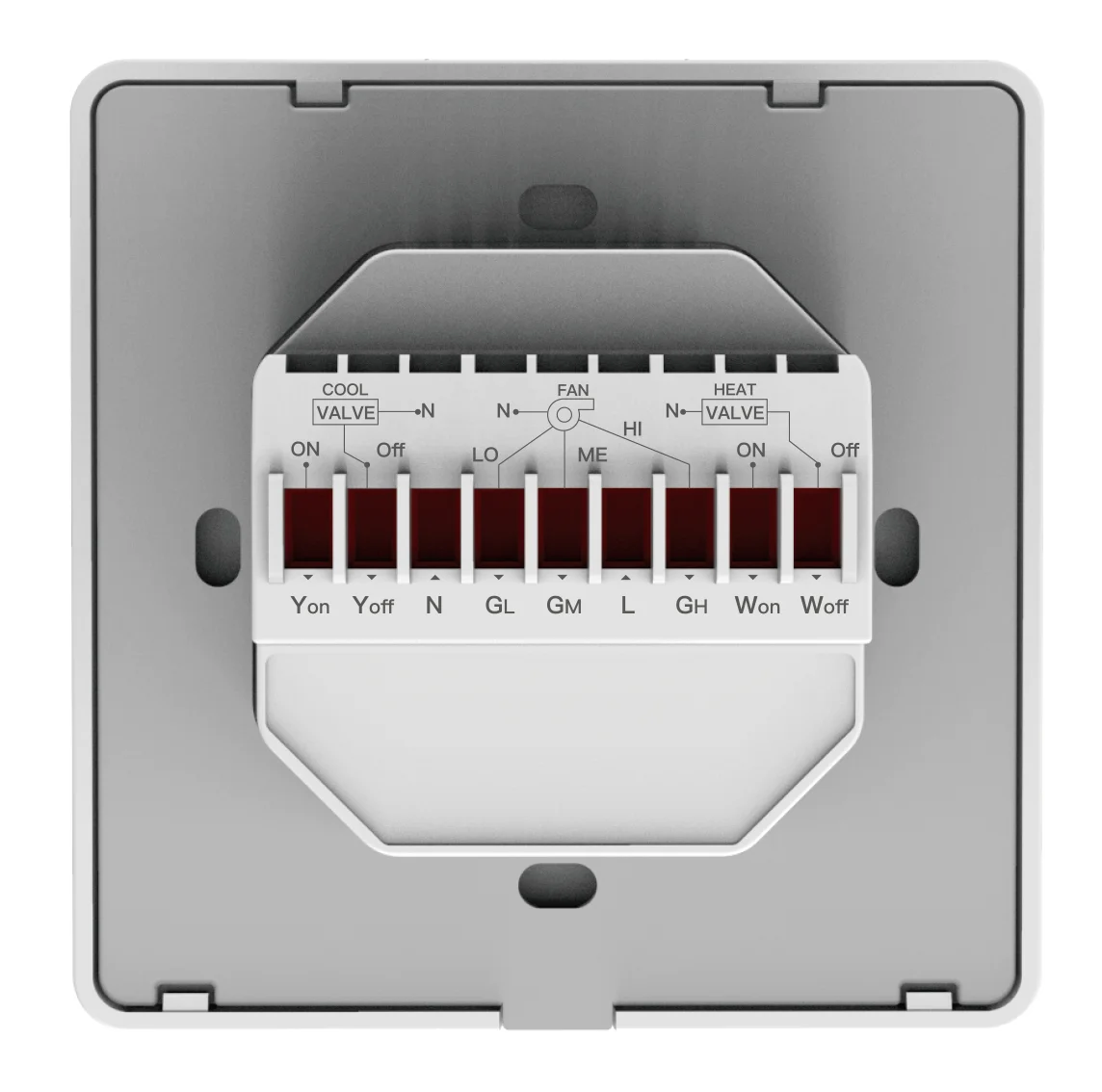 Remote Control Smart Building Fancoil Zigbee Hotel Thermostat Zigbee Programmable Thermostat