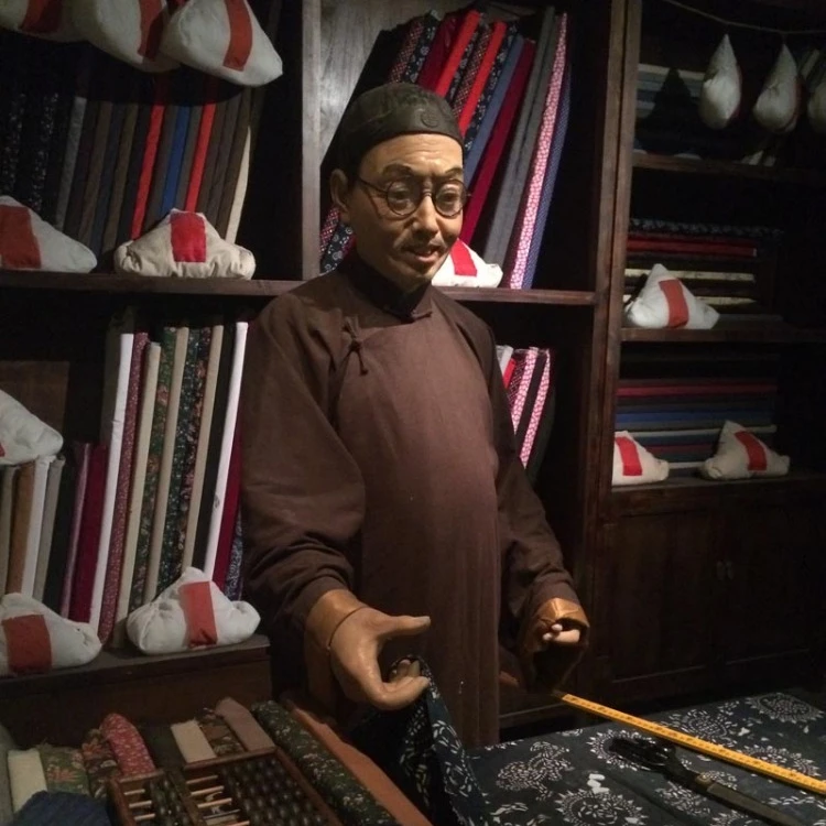 Trading man life size wax statue for sale in thame museum