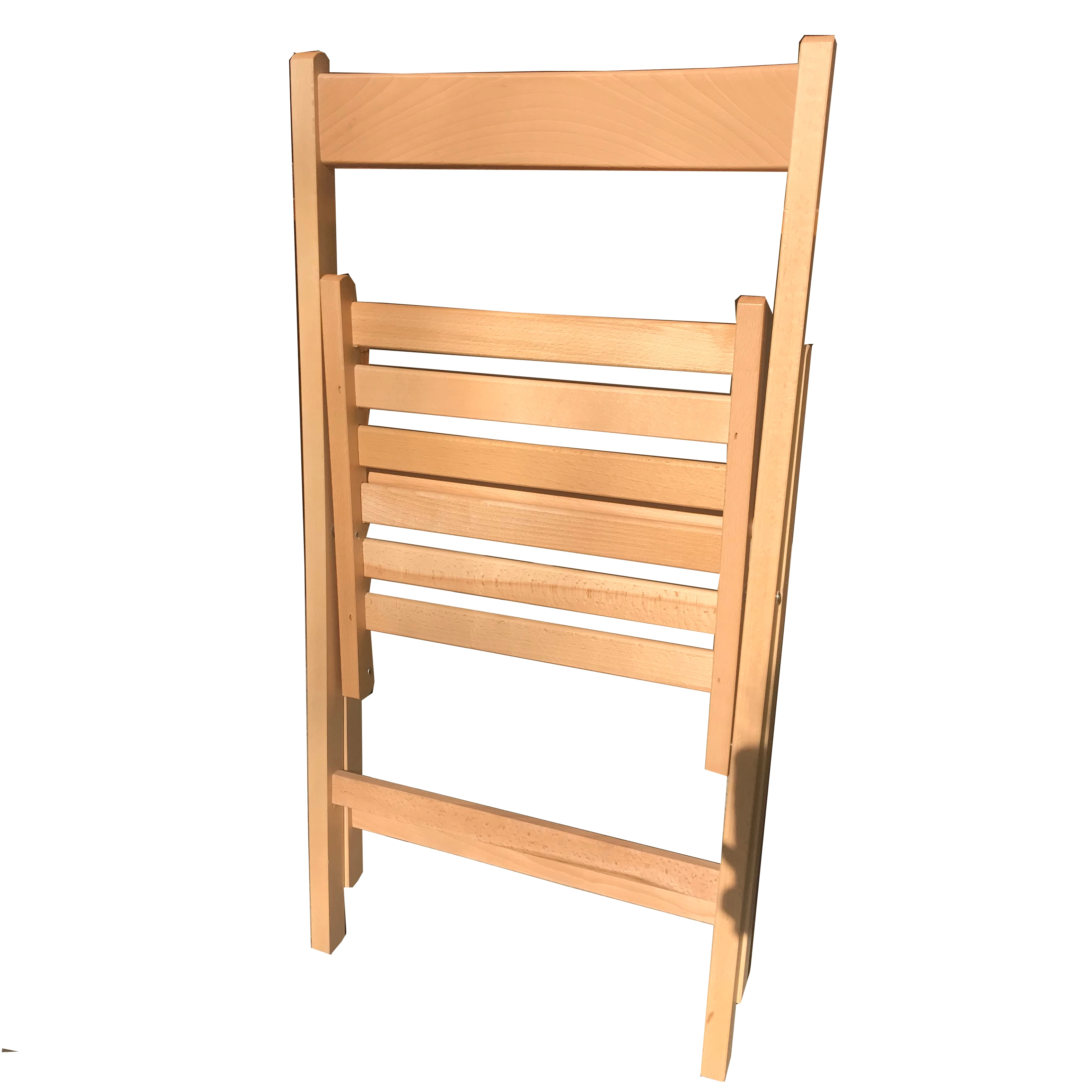 Частная торговая марка, Сделано в Италии, высококачественный складной стул из Букового дерева с изогнутыми плечами белого цвета для использования в помещении и на улице