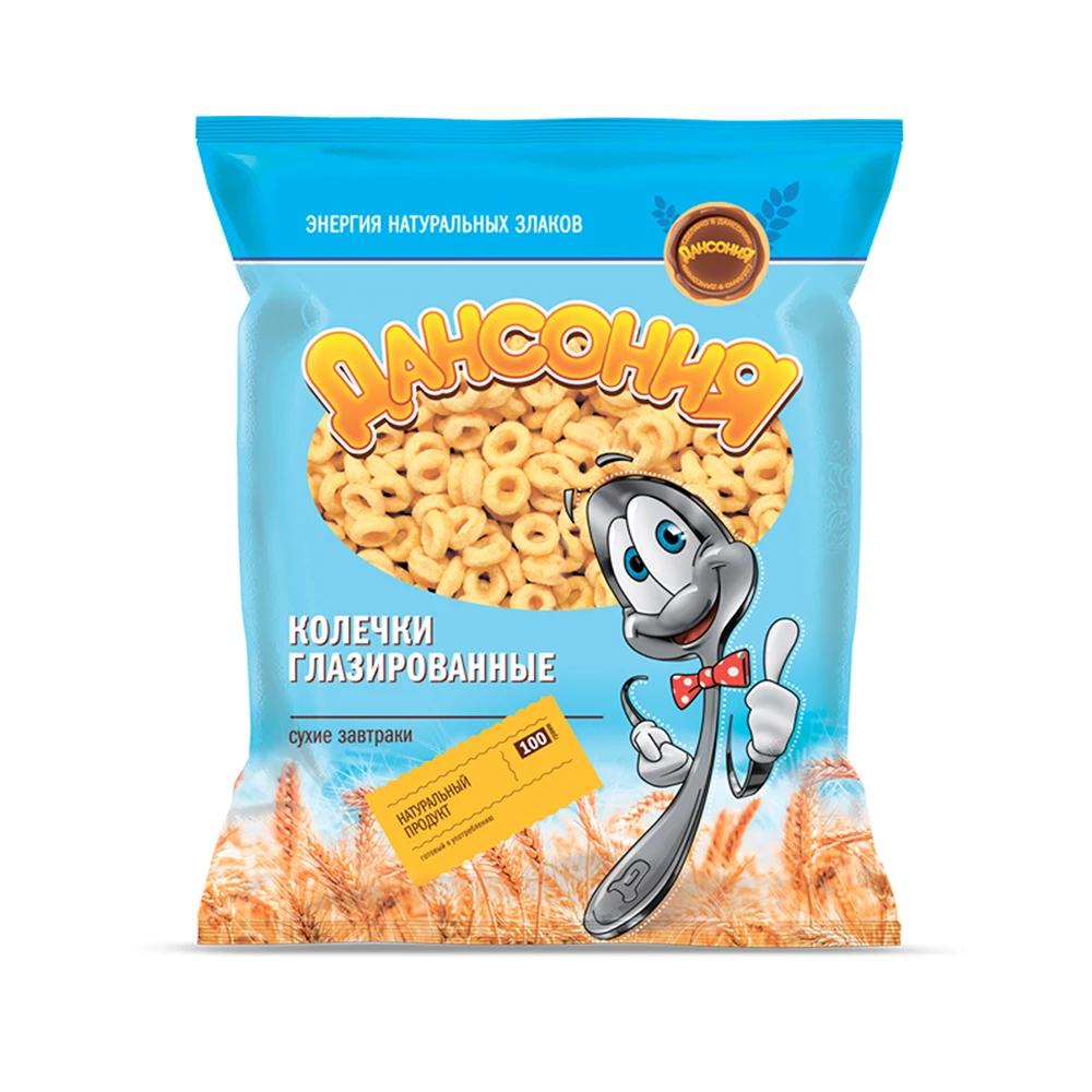 Поставка clazed колец «Dansonia» 100 г, сладкая закуска, готовый завтрак оптом от производителя