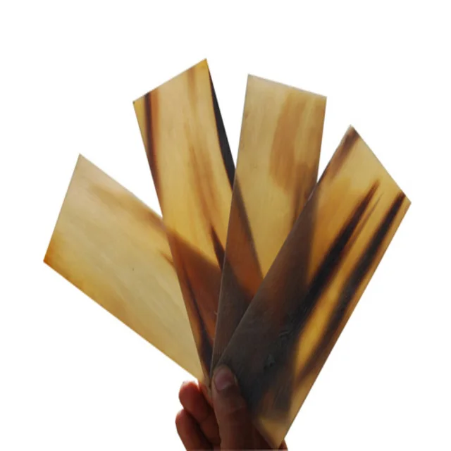 MILK WHITE OX HORN PLATE FOR OPTICAL MAKING FRAME