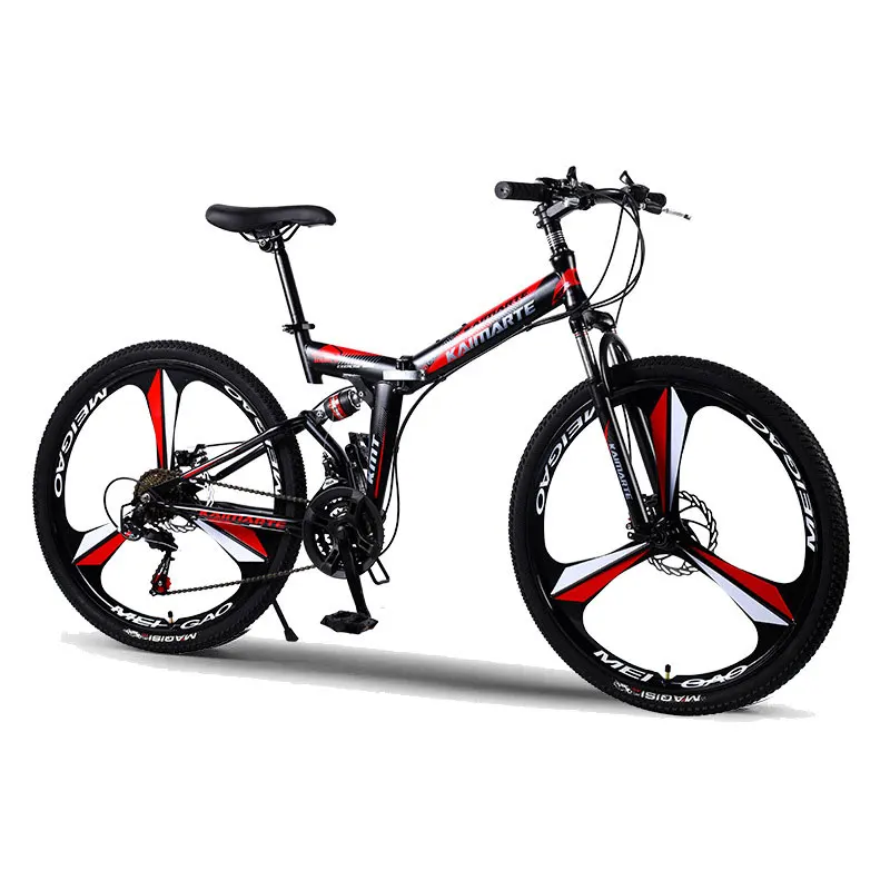 
Mountain Bike Bicycle Factory Supply 26 Inch 21 24 27 Speed Double Disc Brake Folding Carbon steel folding bike 