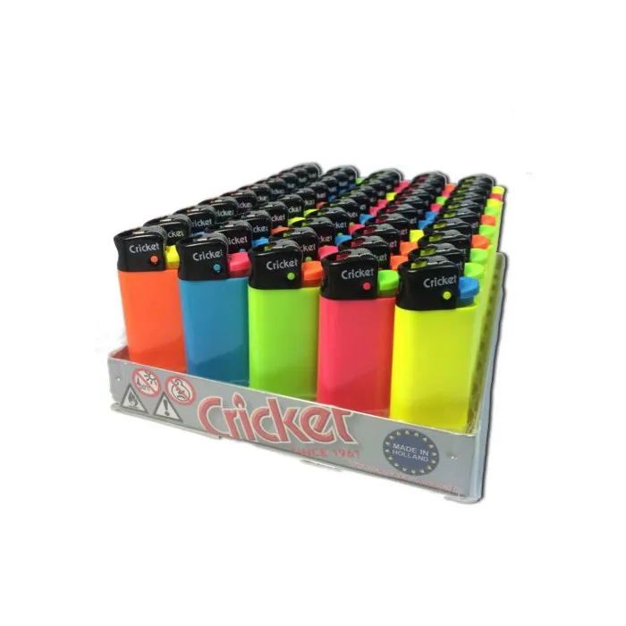
Colored Disposable/Refillable Cricket Lighter Lighter 