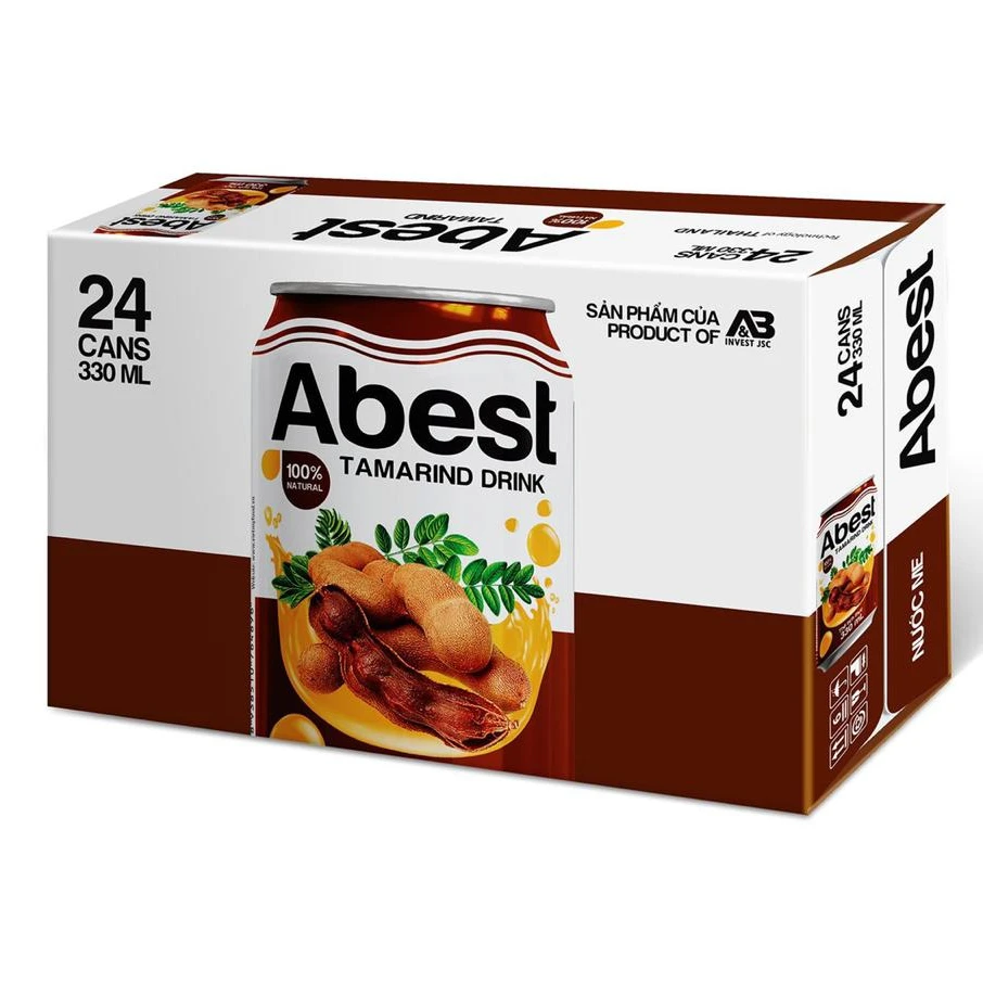 Wholesale Tamarind Flavor Fruit Juice 330ml Canned ABEST Juice OEM