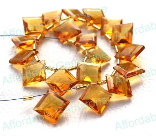 Цитрин кварц в форме подушки драгоценный камень оптовая продажа драгоценные камни бусины и изготовление драгоценных камней топ цитрин