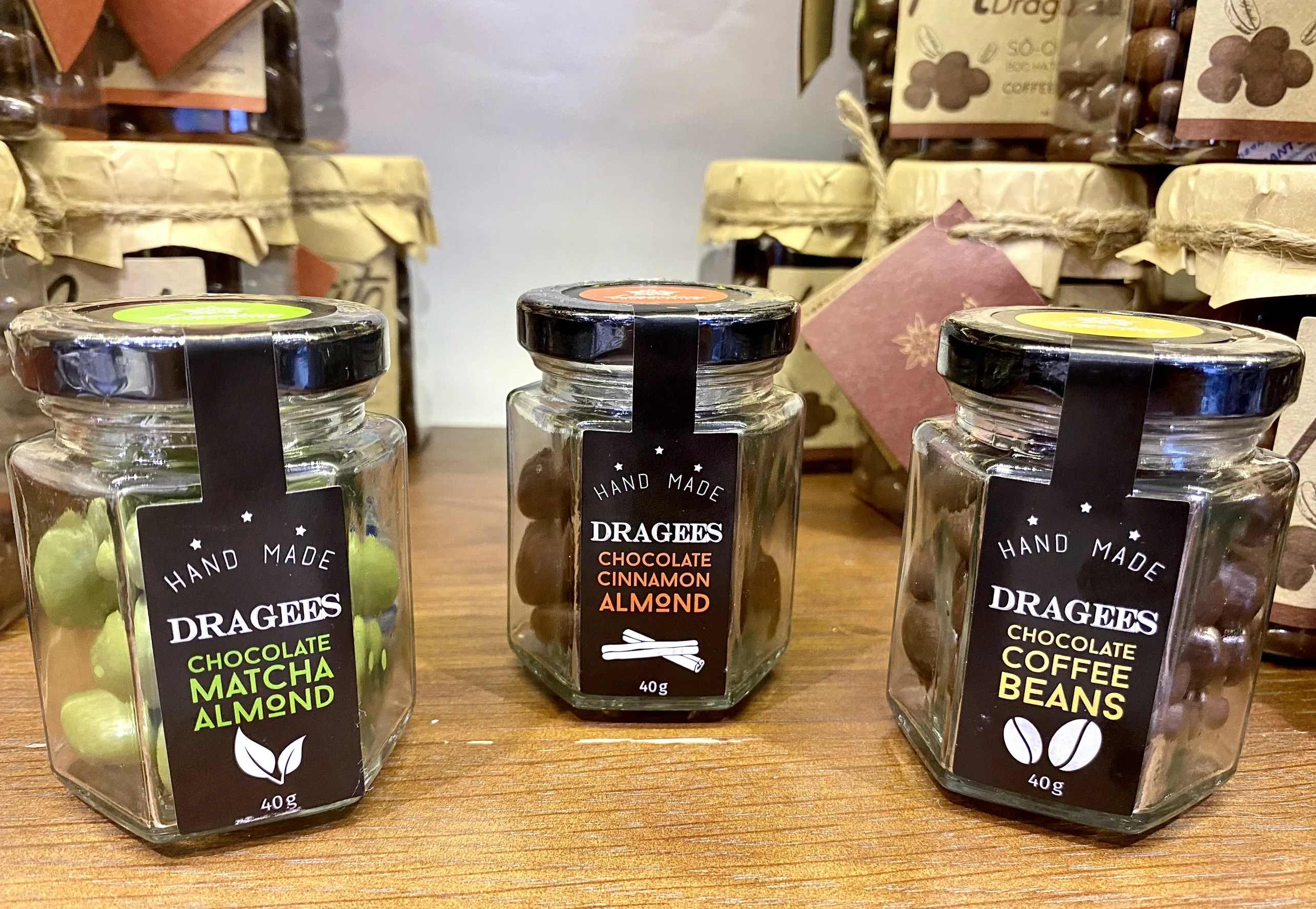 Best bittersweet Dark chocolate milka covered coffee and almonds free samples by Legendary Viet Nam packing 40gr net weight