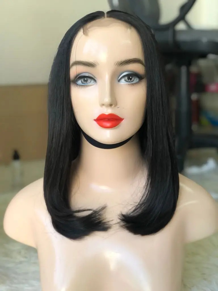 Прямые волосы Bob Wig Bone необработанные от оптового производителя