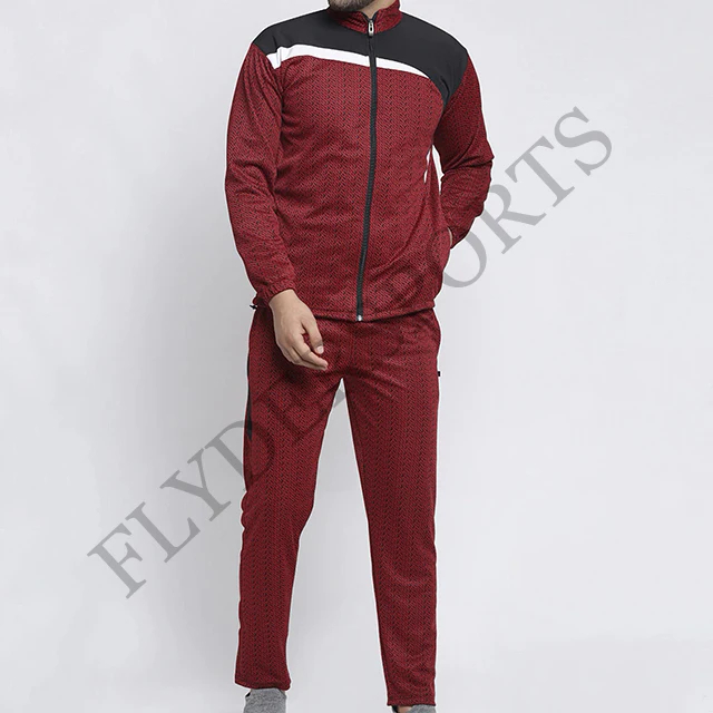 
2021 Men Top fashion trendy tracksuits custom red tracksuit men French terry sweat suit 