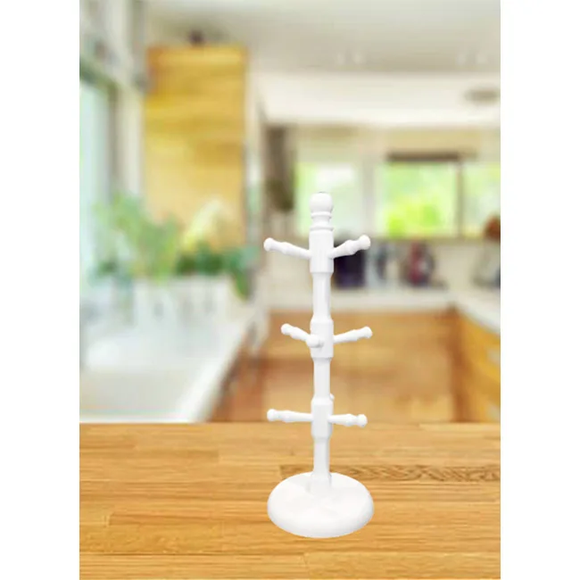 Good Quality Environmental Friendly Anti-slip Wooden Cup Holder Mug Holder Tree Suitable For Coffee,  Plastic Cup & Hanging Food