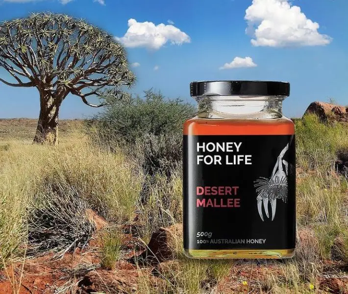 Velvety Texture None Additives 500g TA20+ Premium Natural Raw Honey Desert Mallee Honey With Shelf Life 3 years+