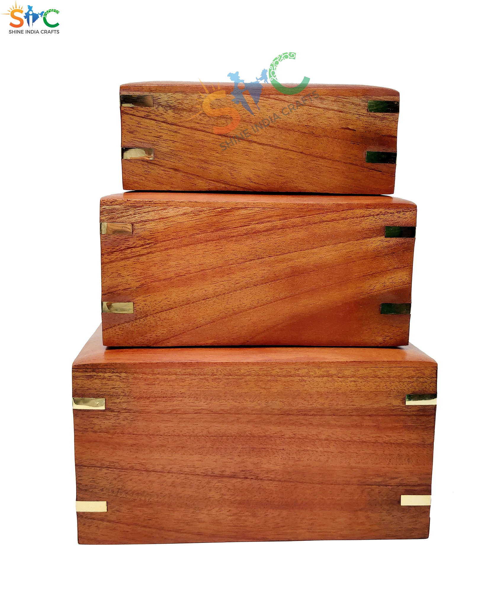 Wooden Pet Urn Set Of 03