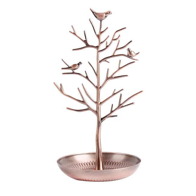 Metal Jewelry Stand Necklace Earring Ring Holder