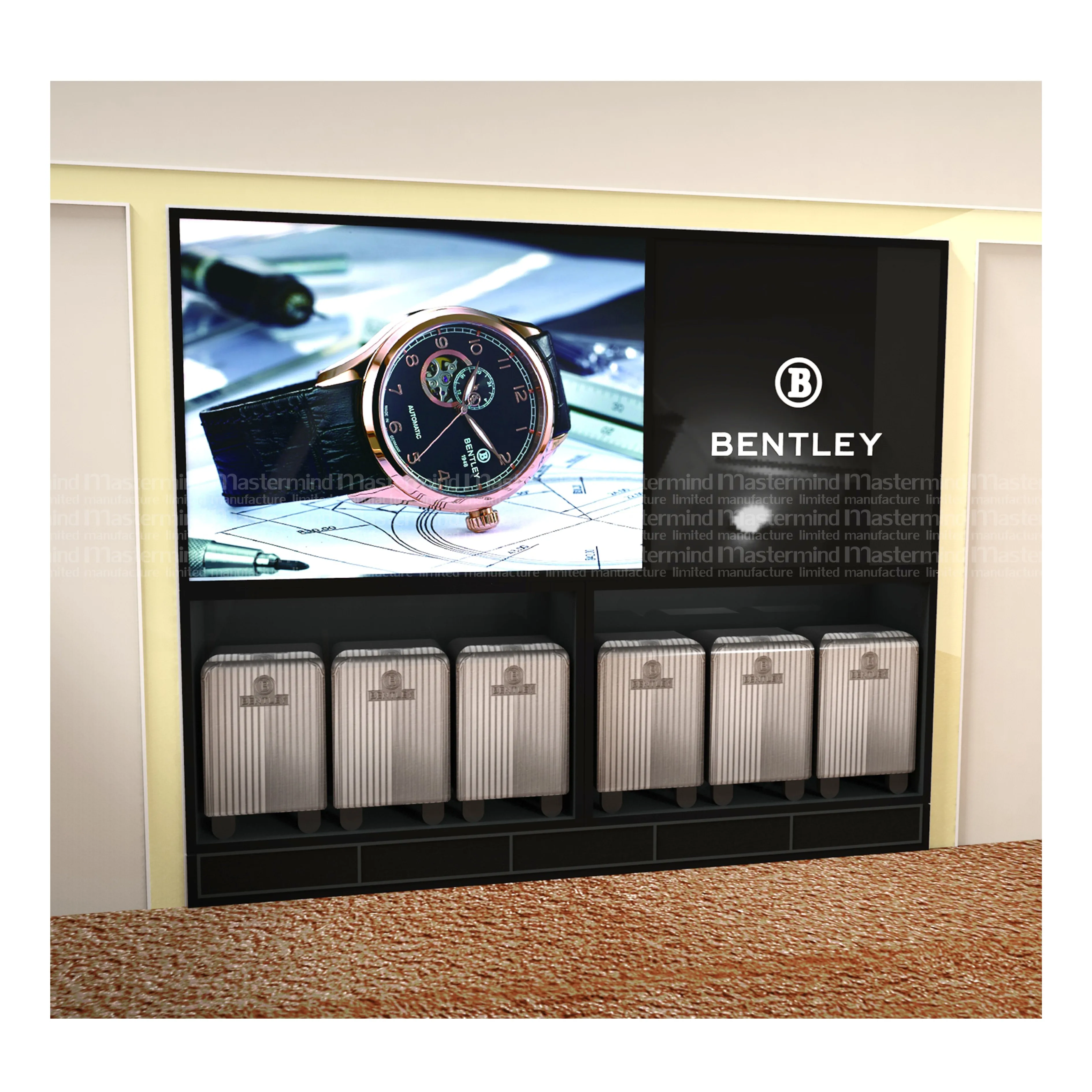 Luxury Jewelry Perfume Candy Sunglasses Clothing Health Retail Shop Display Advertising Kiosks Booth 3D Design for Shopping Mall