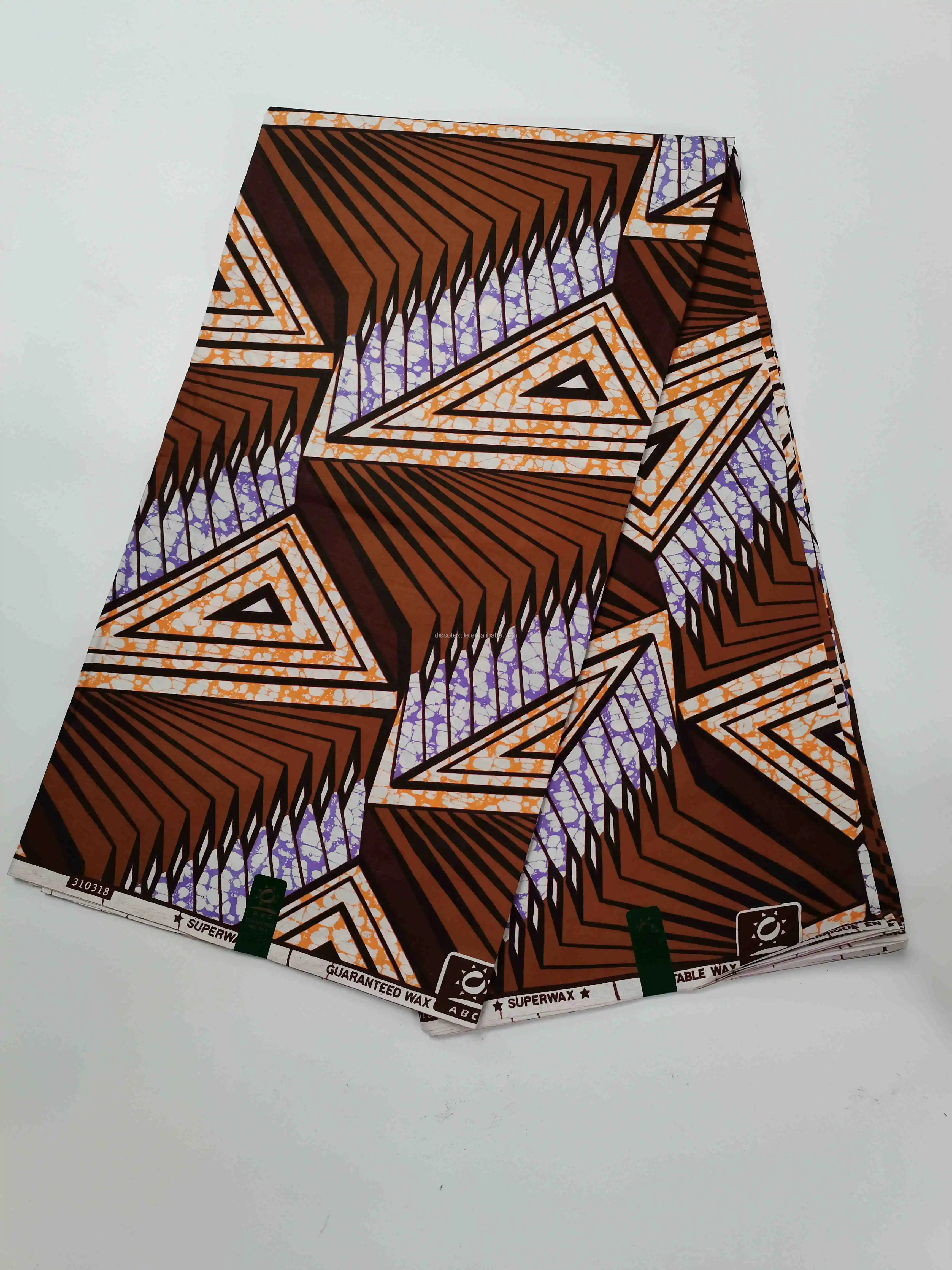 African Wax Fabric 100% Cotton Tissue Pagnes Africain For Dresses