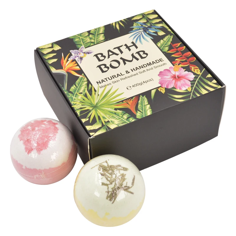 
Natural Organic Herbal Bubble Bath Gift Set Private Label Colorful Fizzy Bath Bombs Gift Set Organic Essential Oil Bath Spa Se 