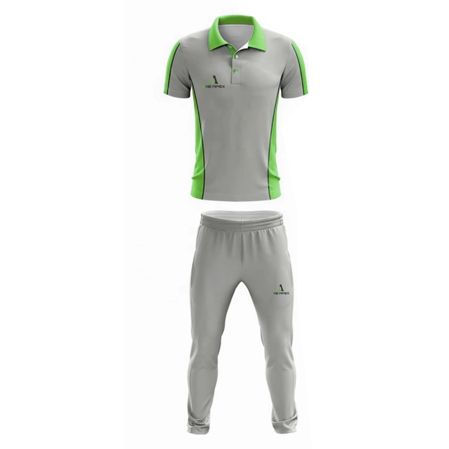 Top Quality 100% polyester cricket team uniform with custom logo /jersey/pant for sale by one apex