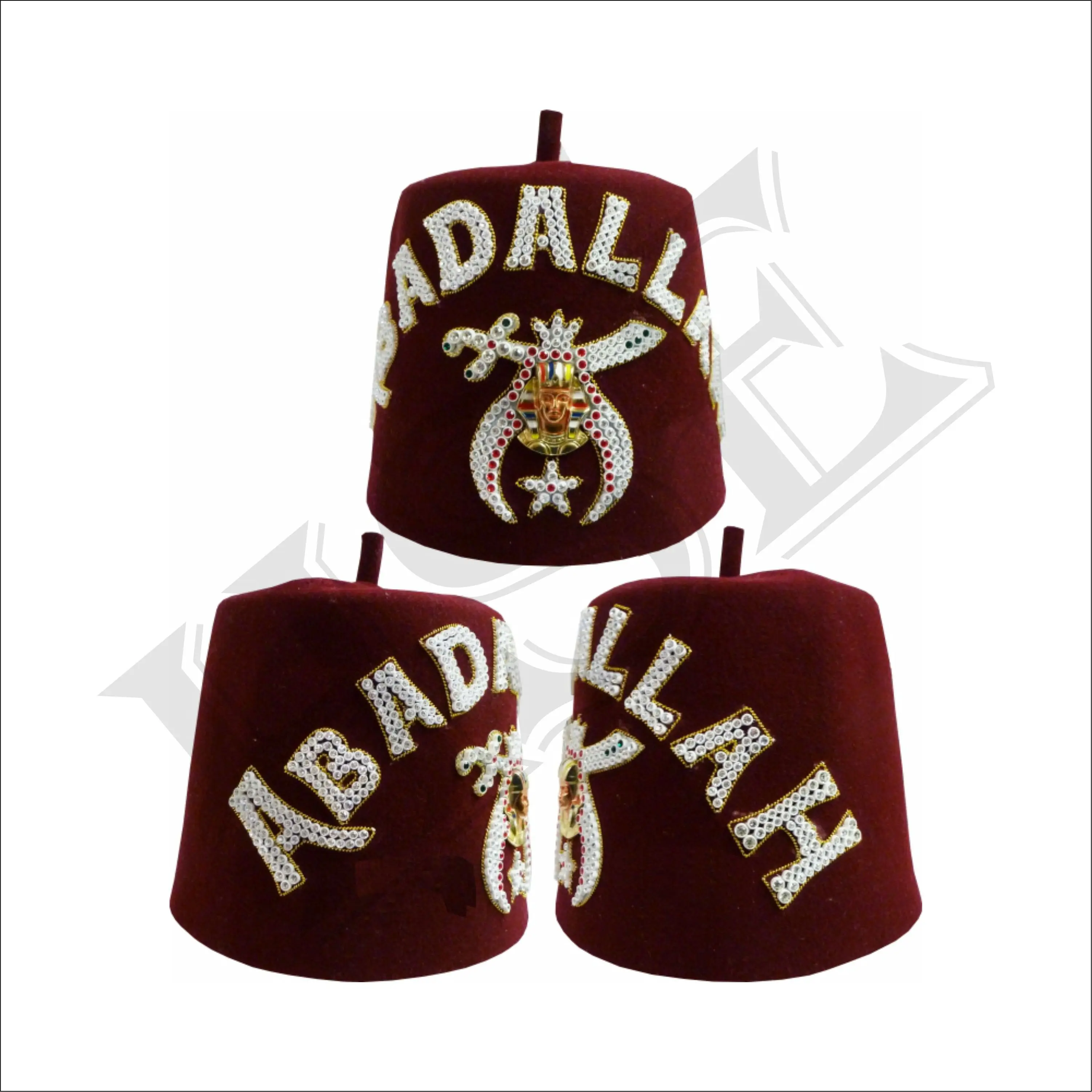 MASONIC REGALIA SHRINER FEZ ISLAM SINGLE ROW