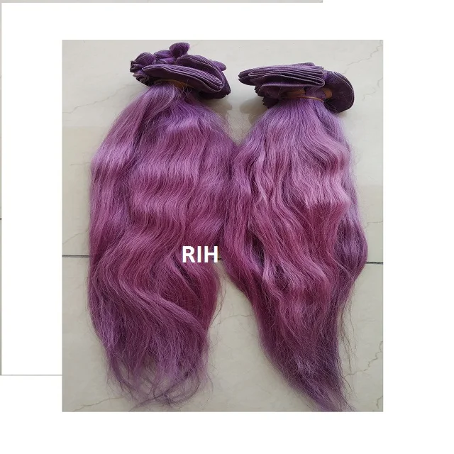 wholesale virgin purple color best selling human hair extension