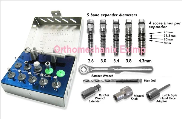 Top Quality Dental implants Bone Expinder Kit High Grade Stainless