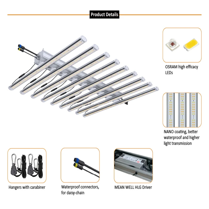 Светодиодный светильник полного спектра для выращивания растений 1000 Вт светодиодное освещение садоводства системы гидропоники