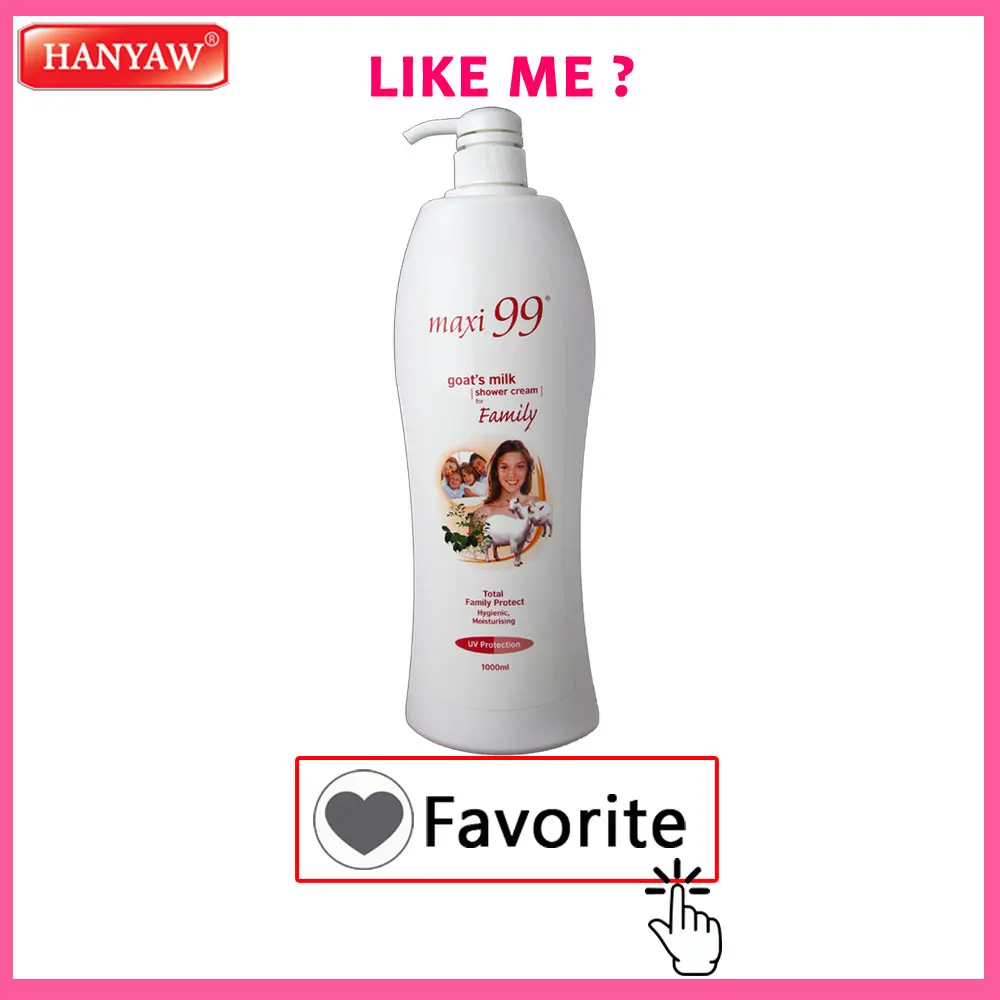 [Malaysia] Fast Shipping Maxi 99 Body Wash Shower Cream Goat Milk for Family ( 12 x 1000 ml /Ctn )
