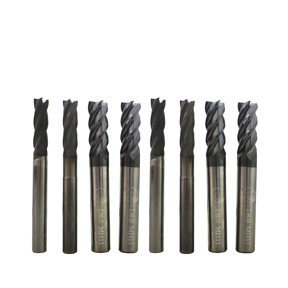 
excellent chip removal solid mill arc endmill end mills carbide 