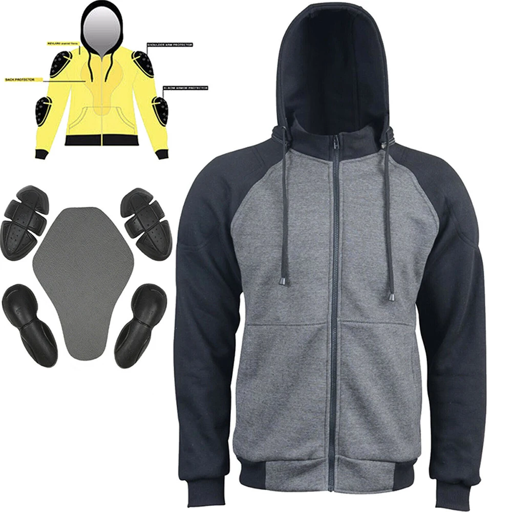 Custom Australian Bikers Gear Motorcycle Motorbike CE Hoodie Jacket armored Safety Hoodies