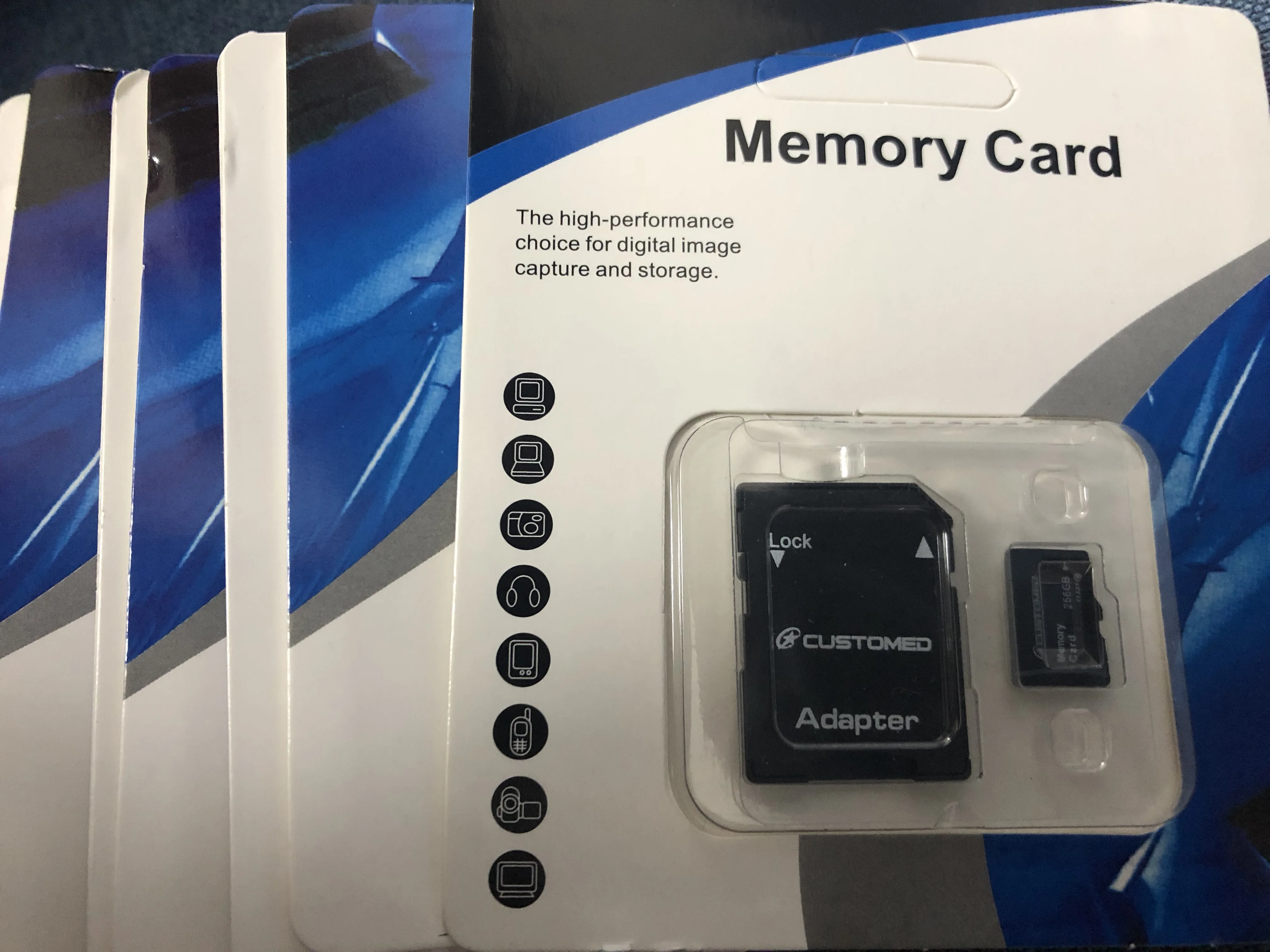 64GB 128GB 256GB 512GB 1TB SD Memory Card with Adapter Customized Logo C10 Speed 32GB 8GB 2GB 4GB 16GB Capacities Available