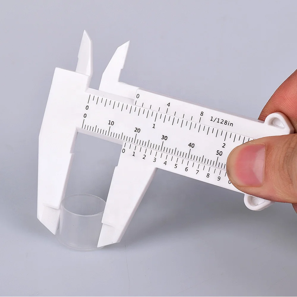Microblading Accessories 2 Colors Plastic Microblading Eyebrow Ruler Caliper Eyebrow Measurement Ruler With Low Price