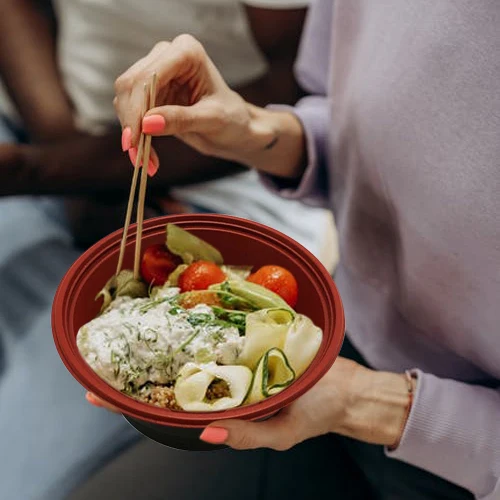 700 ml disposable food container microwave safe pp soup poke bowl plastic